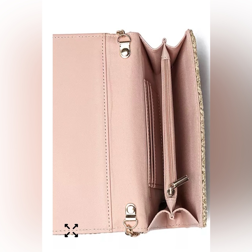 Like Dreams Pink Bow Bonnie Straw Crossbody - Picture 2 of 6